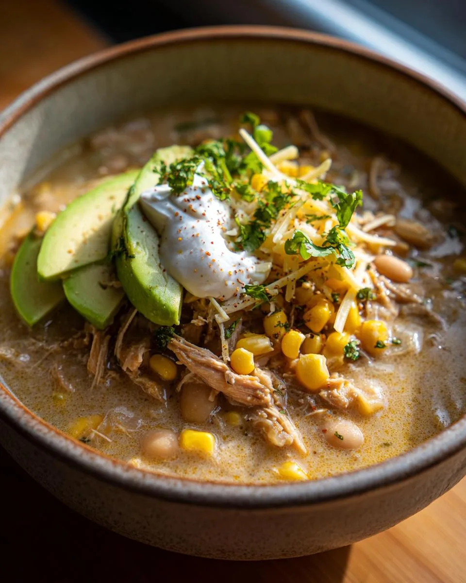 Chunky Slow-Cooked White Chili - detail 4
