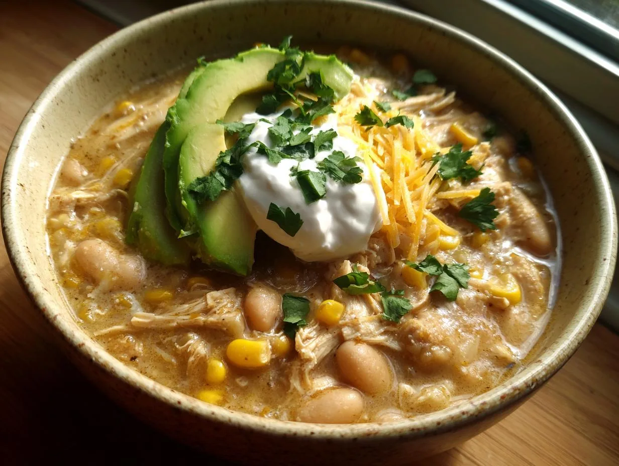 5-Star Chunky Slow-Cooked White Chili for Cozy Nights