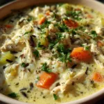 Creamy Chicken And Rice Soup