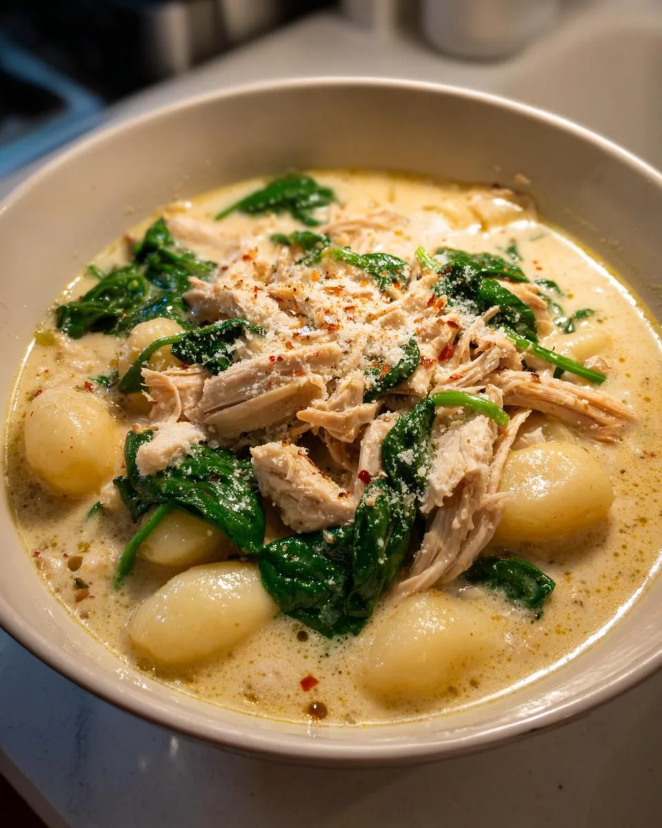 Creamy Chicken Gnocchi soup - detail 4