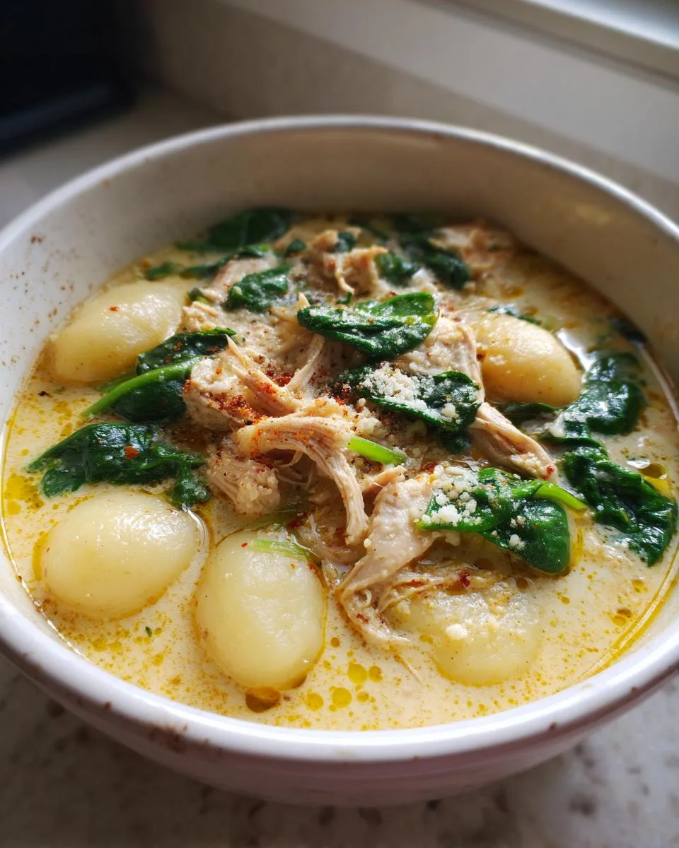 Creamy Chicken Gnocchi soup - detail 5