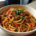 Creamy Italian Spaghetti Beef