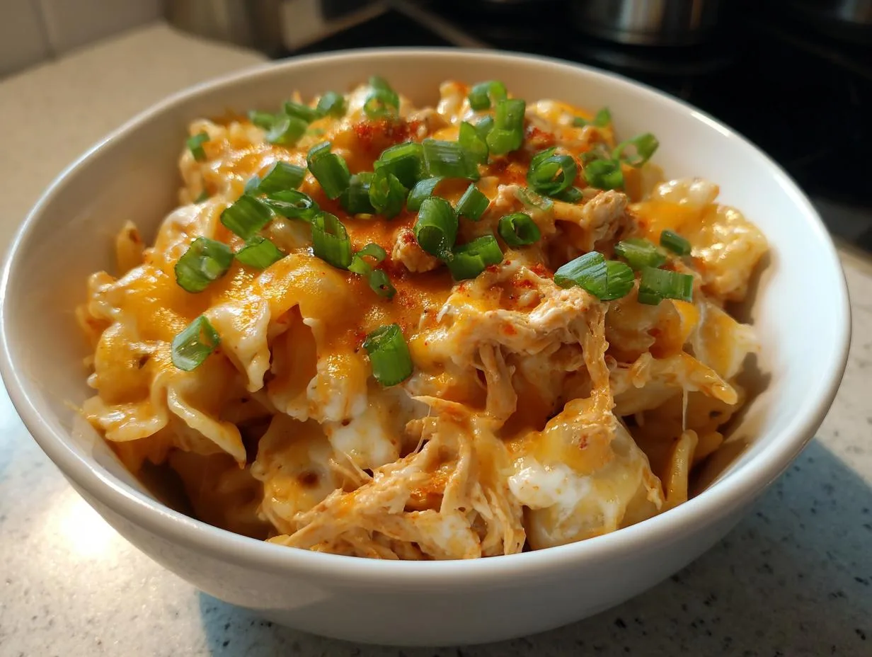 Crock Pot Buffalo Chicken Pasta: 3-Step Creamy Comfort Bliss