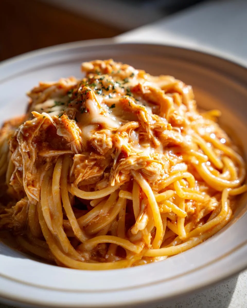 Crock Pot Chicken Spaghetti - detail 3