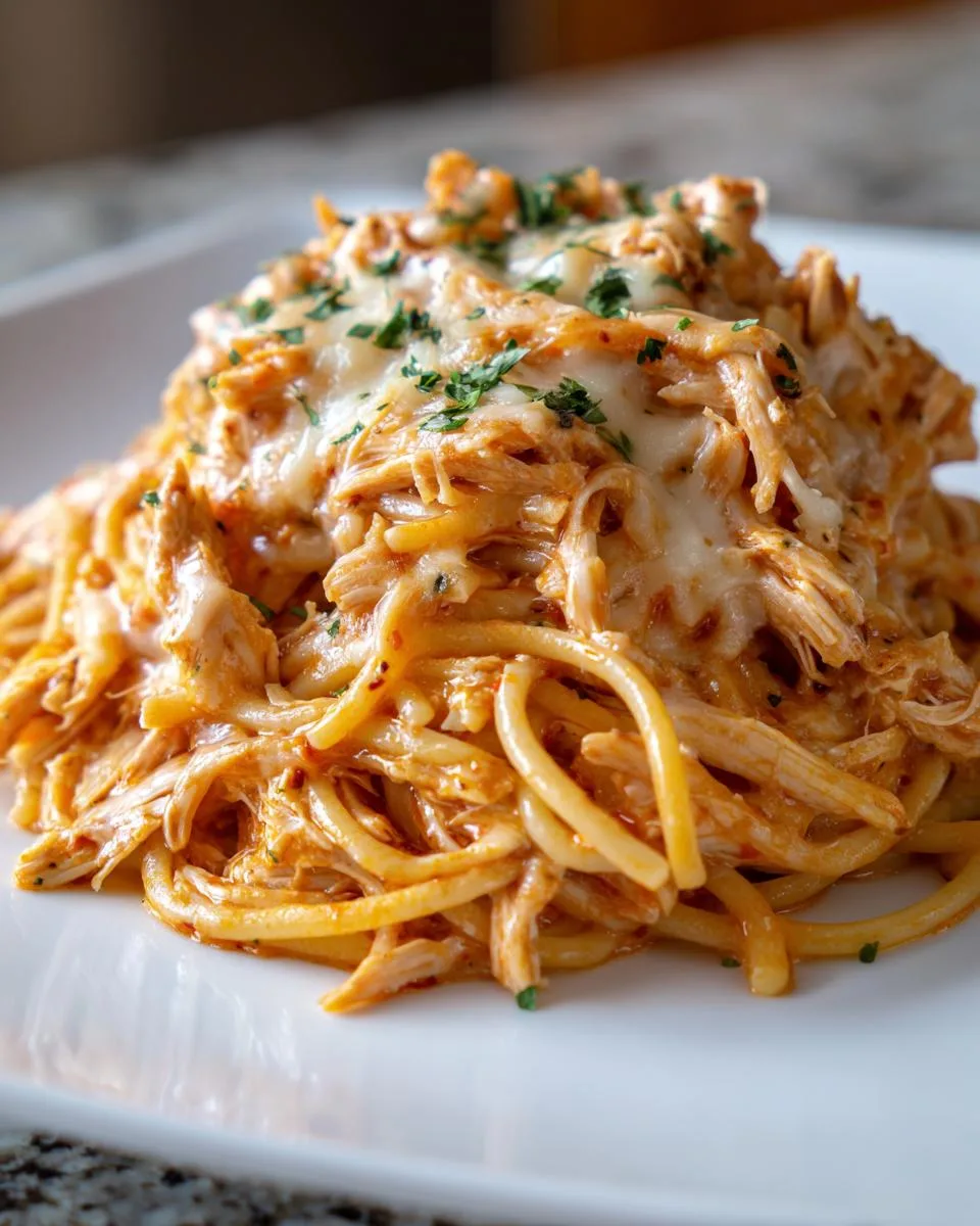 Crock Pot Chicken Spaghetti - detail 4