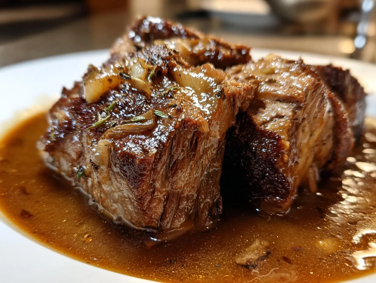 Incredible Crock Pot Three Packet Roast Melts in Your Mouth