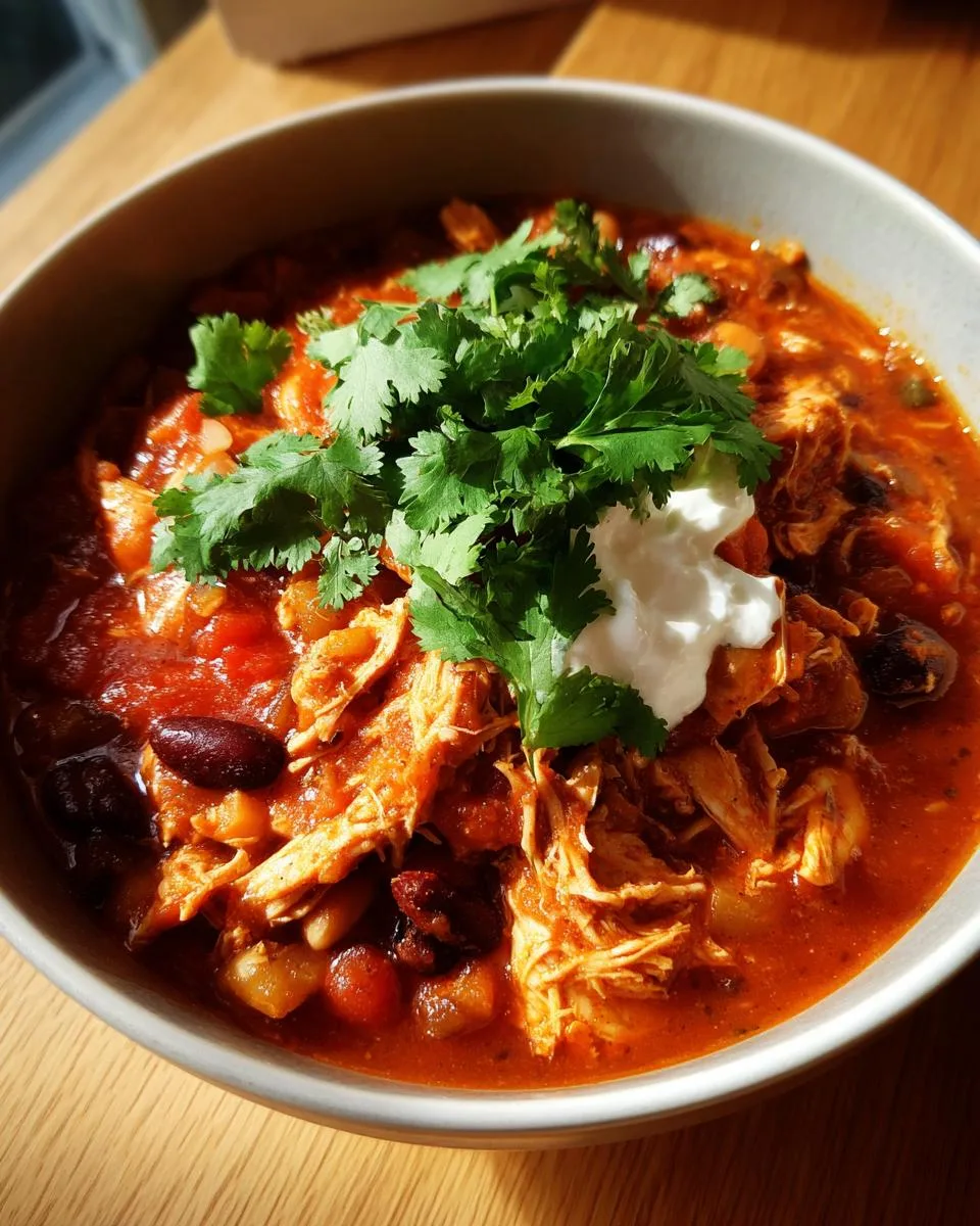 Crockpot 3-Bean Chicken Chili - detail 1