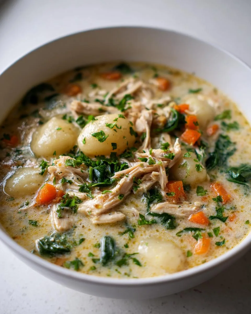 Crockpot Chicken Gnocchi Soup - detail 2