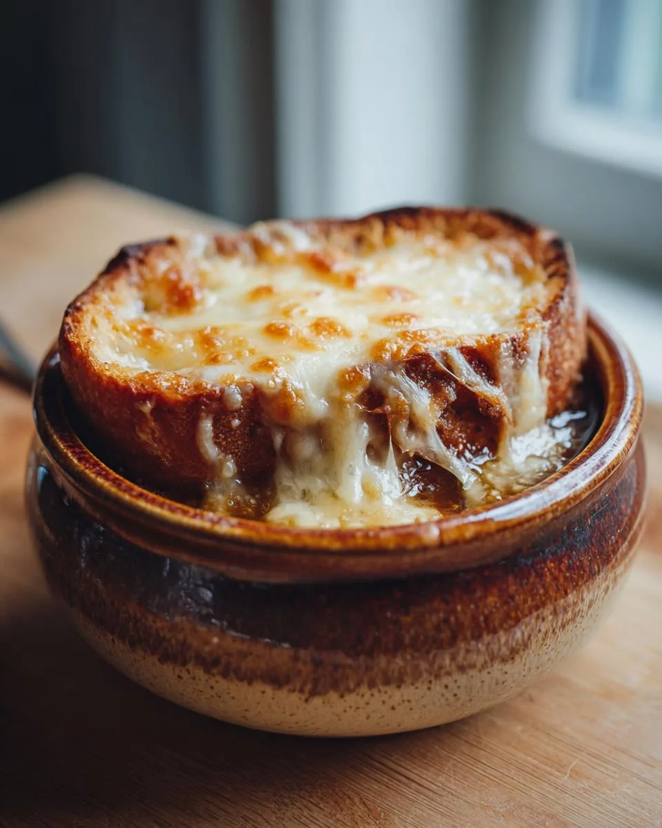 Crockpot French Onion soup - detail 1