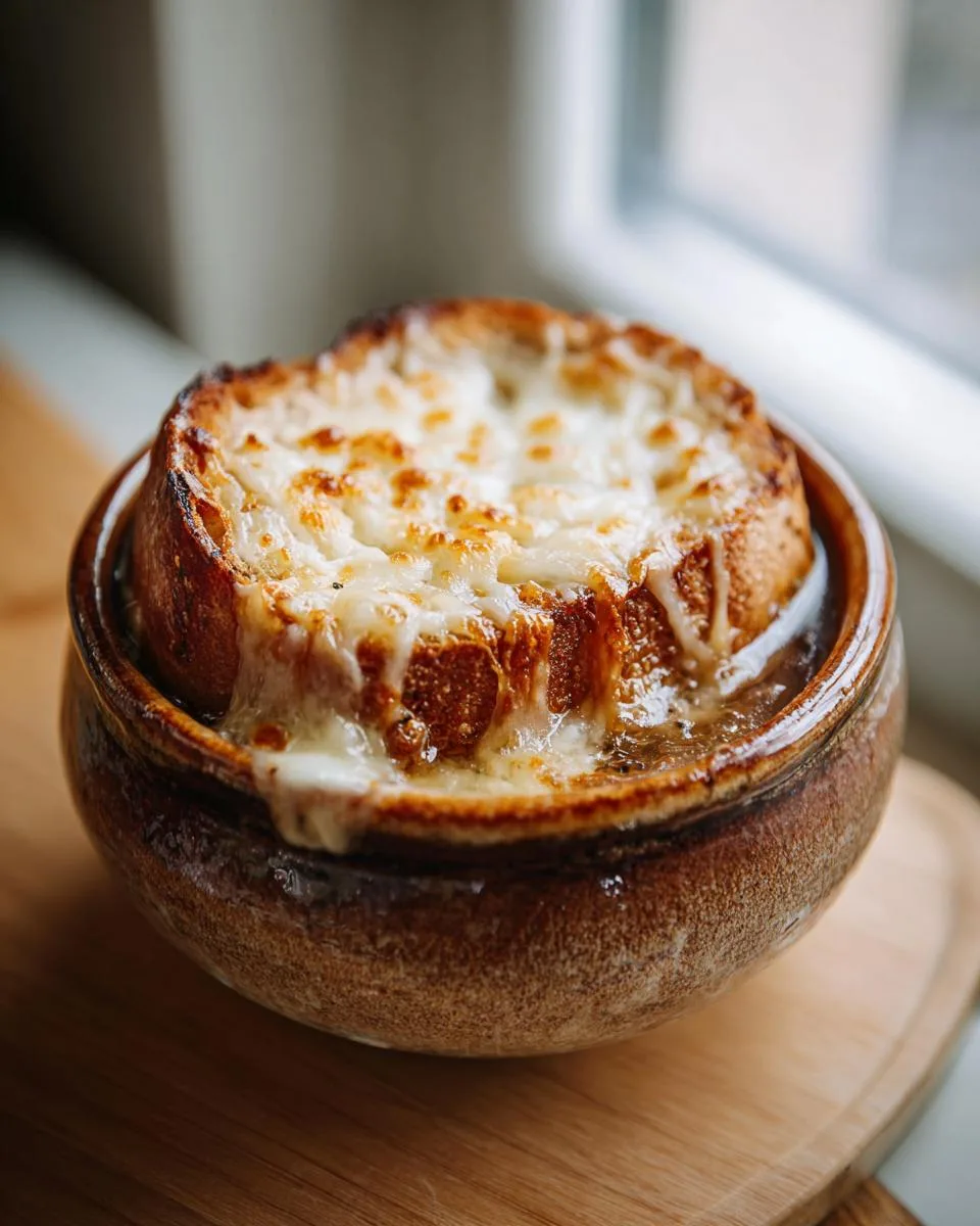 Crockpot French Onion soup - detail 3