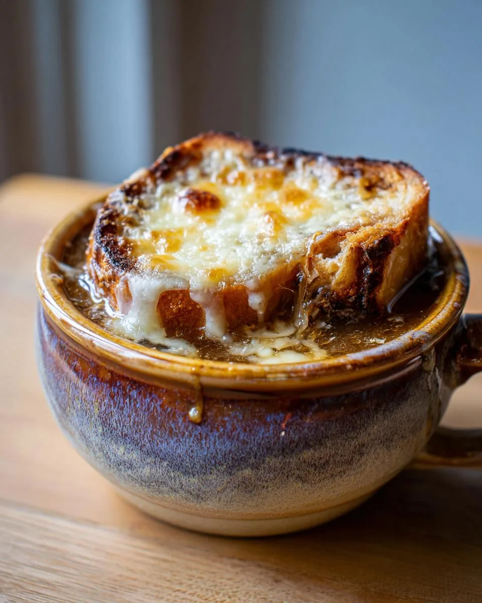Crockpot French Onion soup - detail 4