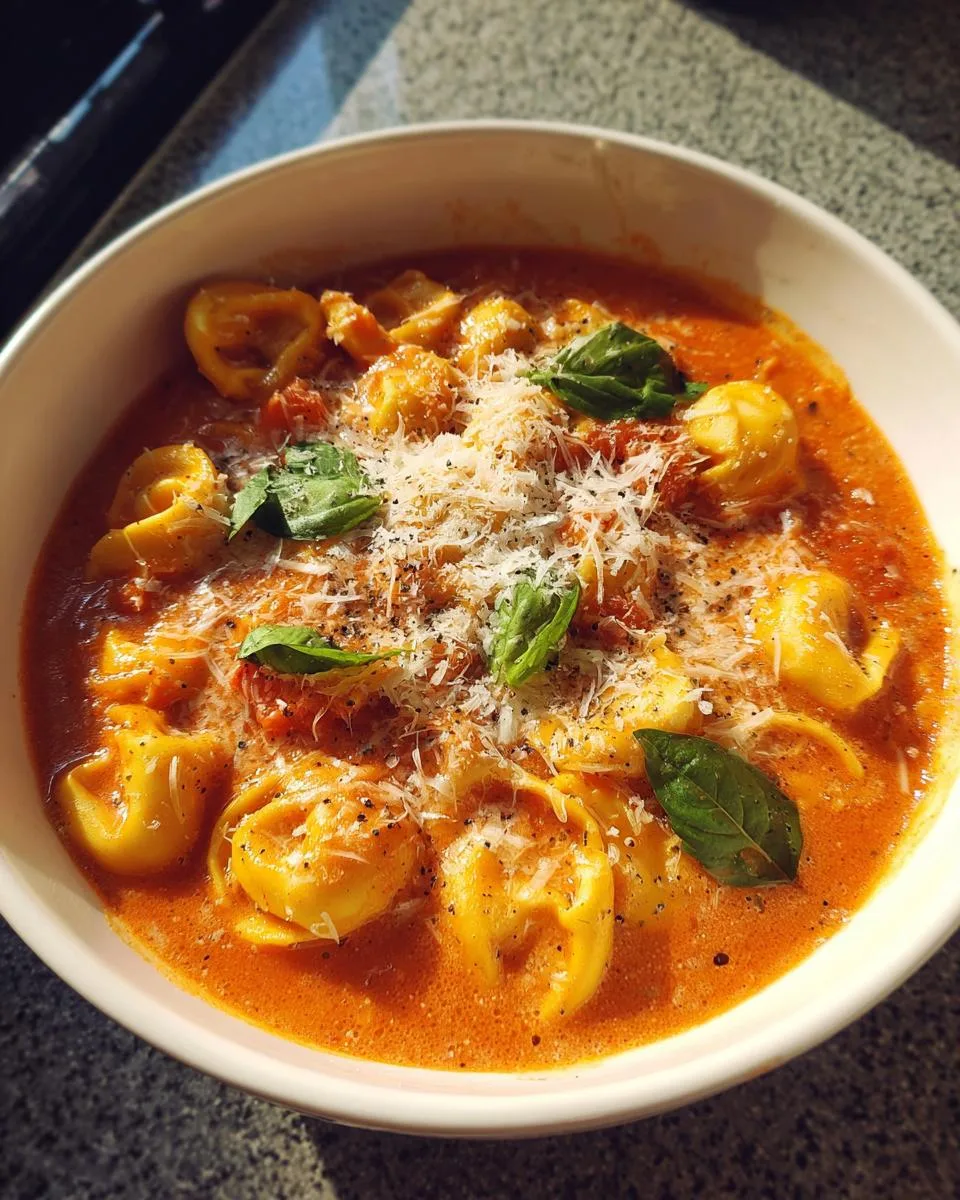 Crockpot Tomato Tortellini Soup - detail 1