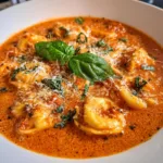 Crockpot Tomato Tortellini Soup