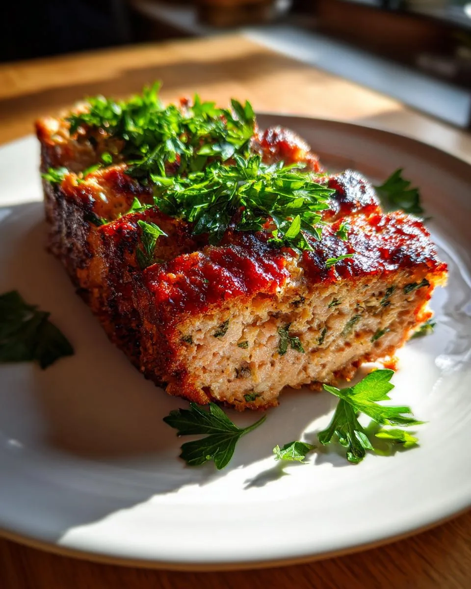 Garlic Parmesan Chicken Meatloaf - detail 2