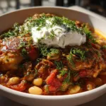 Greek Marinated Chicken Chili