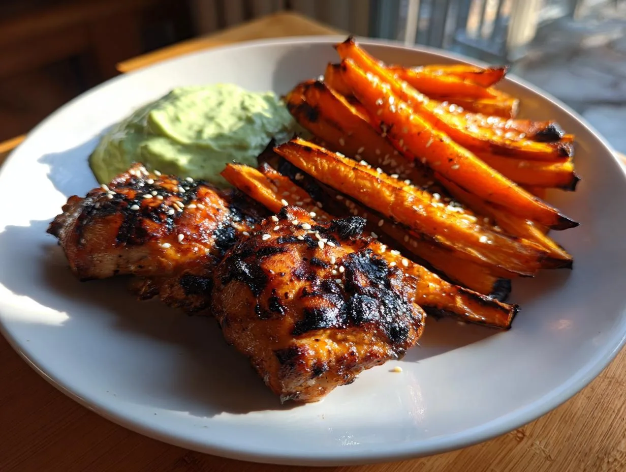 Delicious 35-Minute Grilled Chicken Sweet Potato Feast