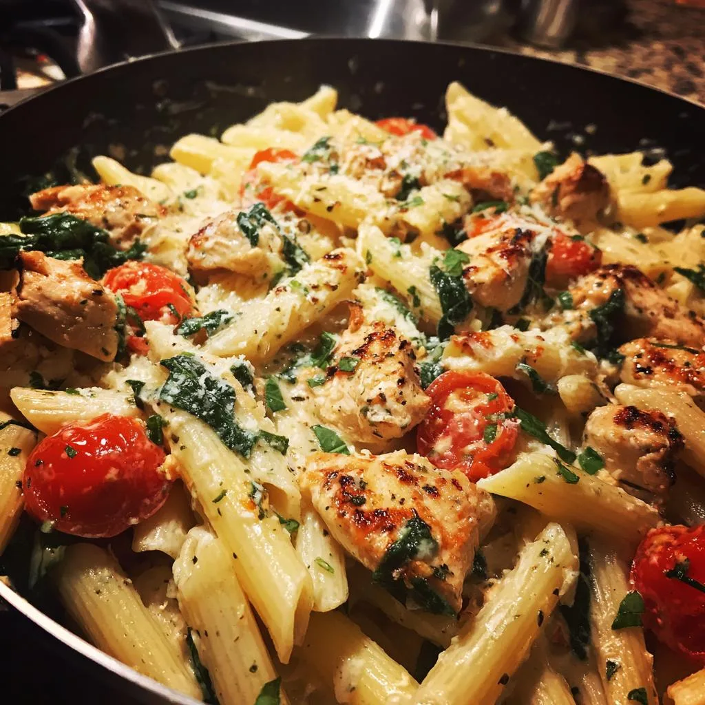 35-Minute Creamy Ground Chicken with Pasta Perfection