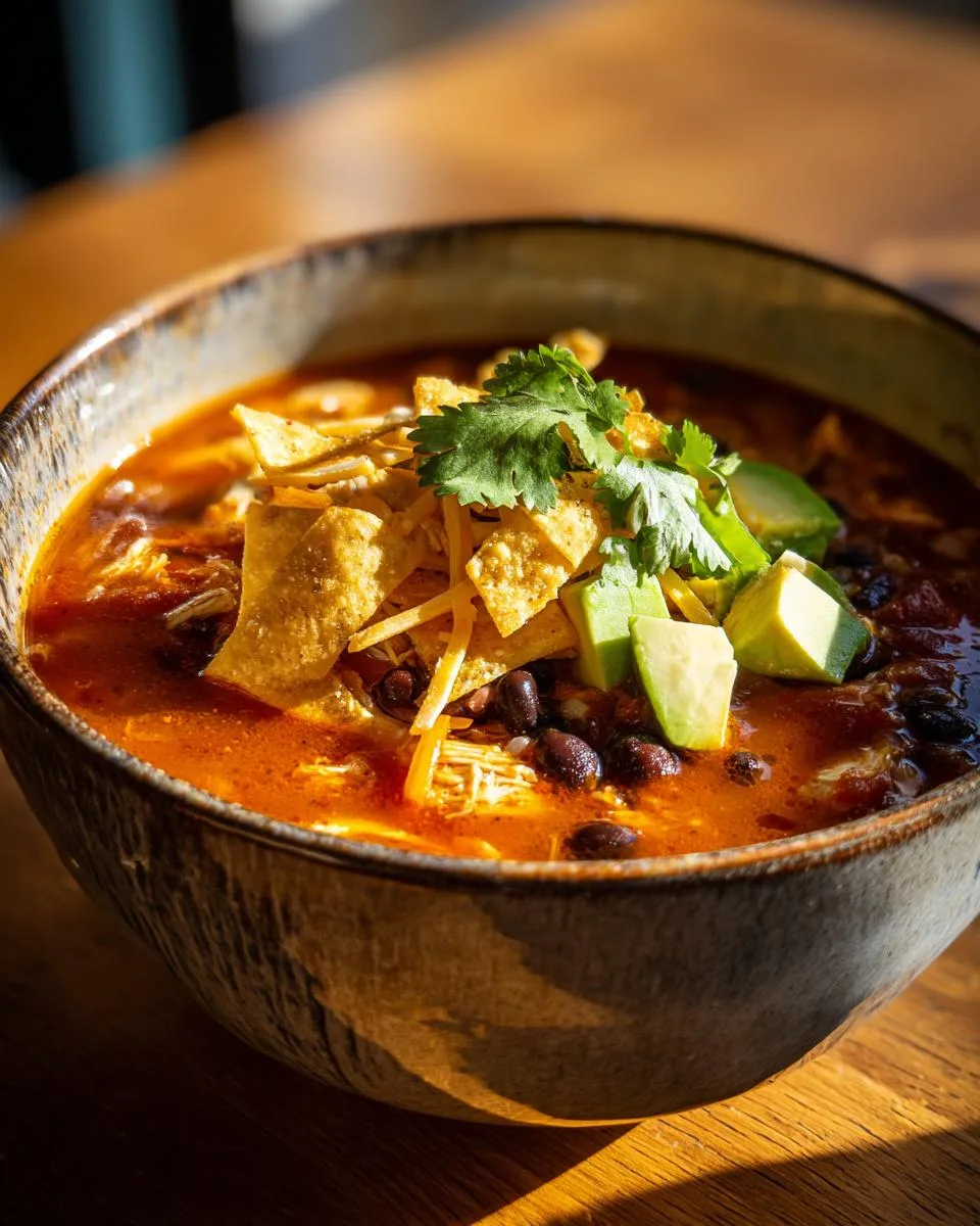 Healthy Chicken Tortilla Soup - detail 2