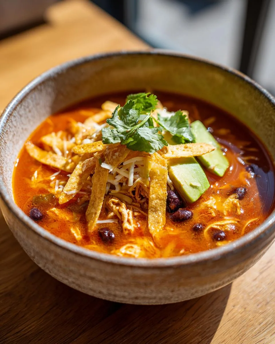 Healthy Chicken Tortilla Soup - detail 4