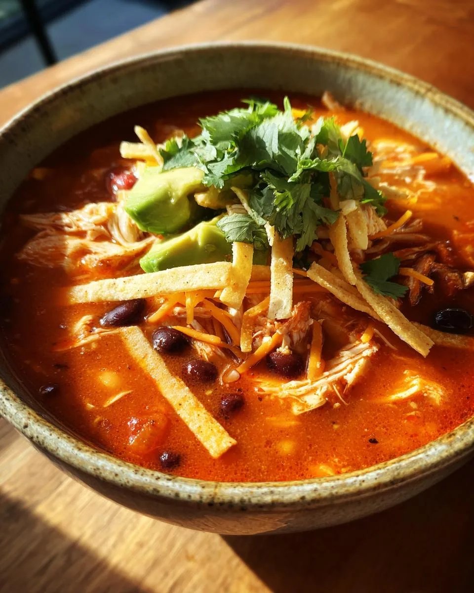 Healthy Chicken Tortilla Soup - detail 5