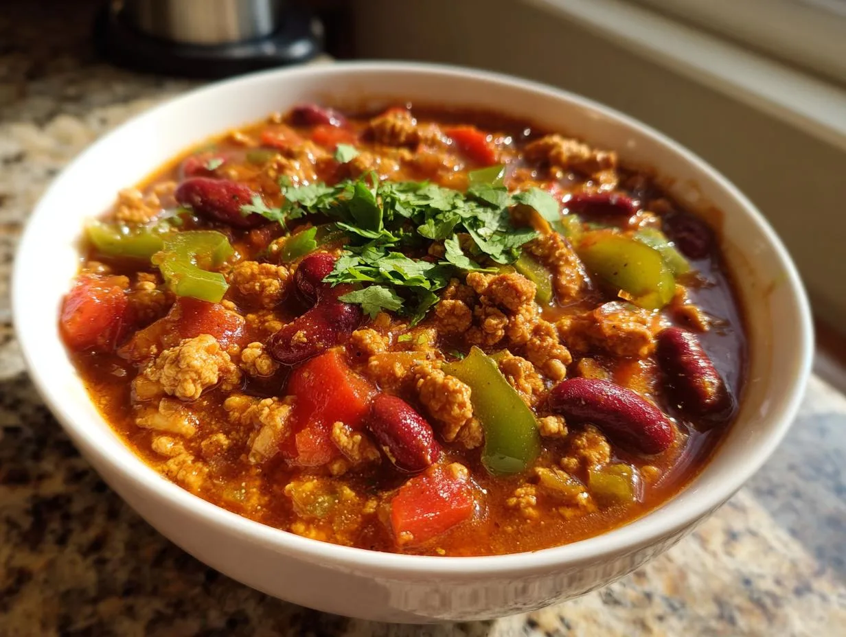 Healthy Instant Pot Chicken Chili in Just 15 Minutes!