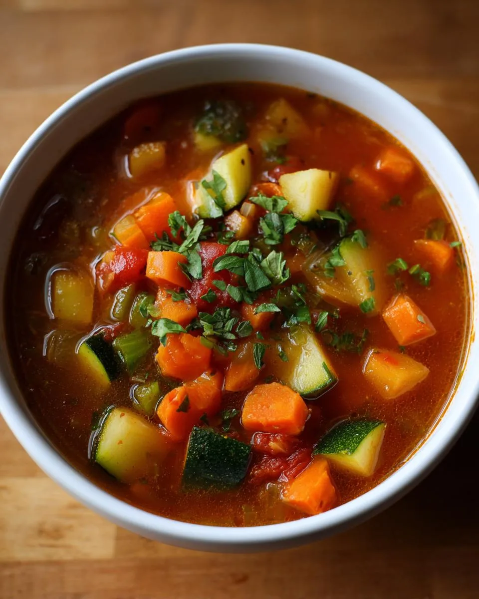 Homemade Vegetable Soup - detail 2