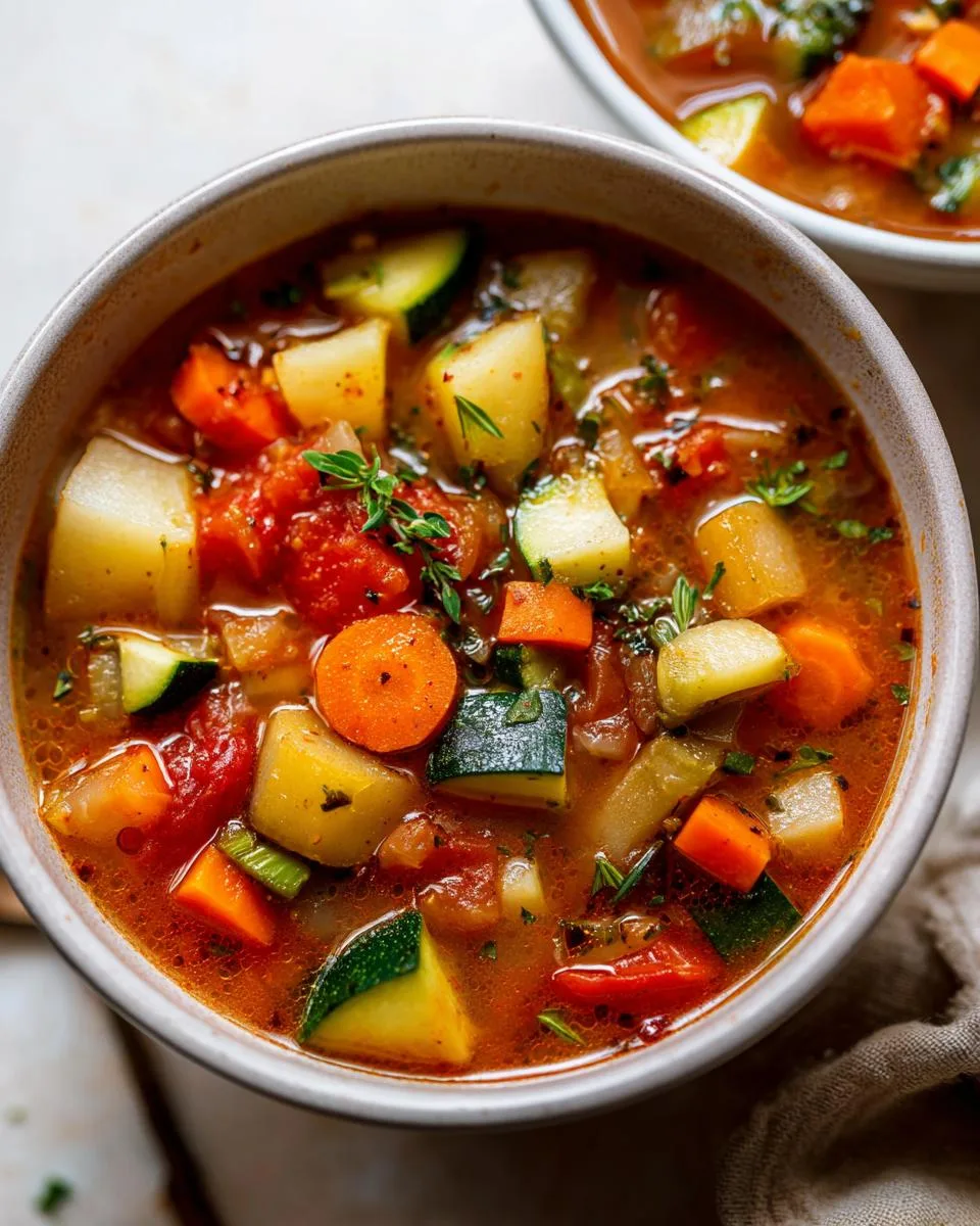 Homemade Vegetable Soup - detail 3