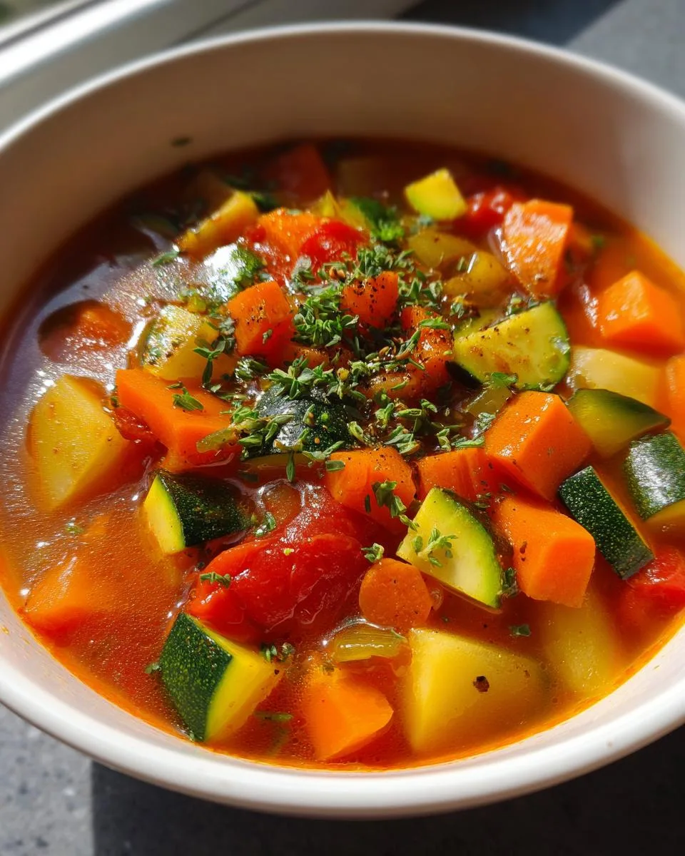 Homemade Vegetable Soup - detail 4