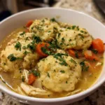 One Pot Chicken Dumpling Soup