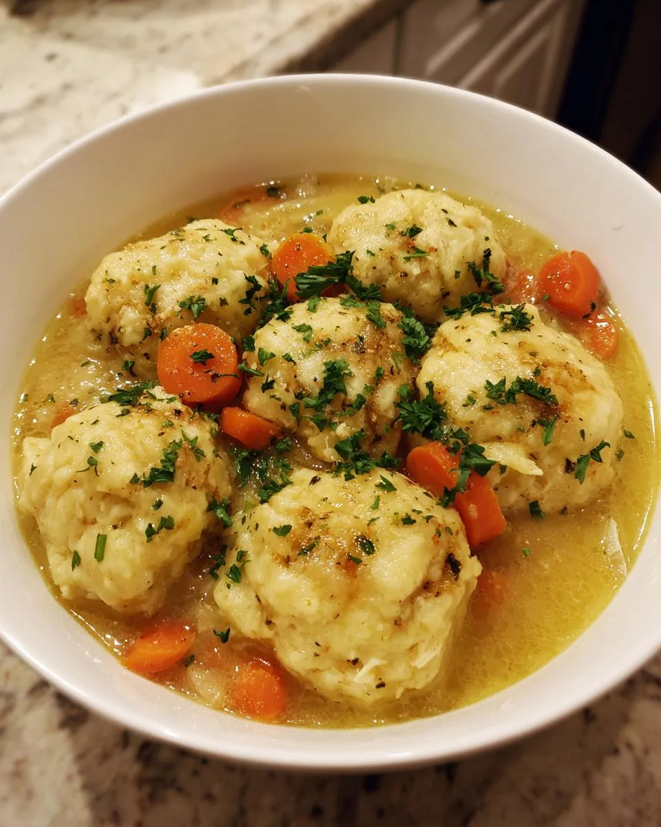 One Pot Chicken Dumpling Soup - detail 3