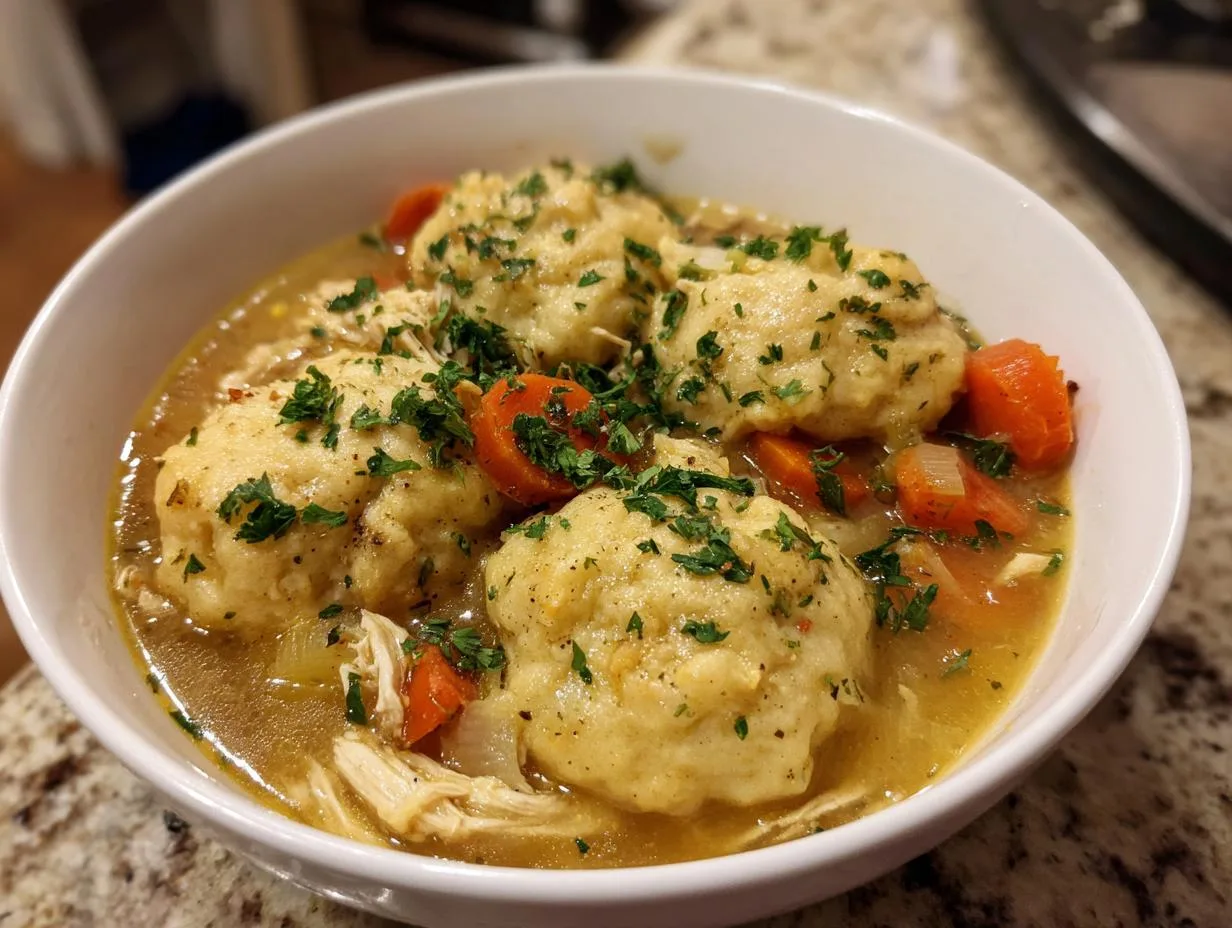 Creamy One Pot Chicken Dumpling Soup Ready in 45 Minutes