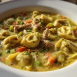 One-Pot Chicken Tortellini soup