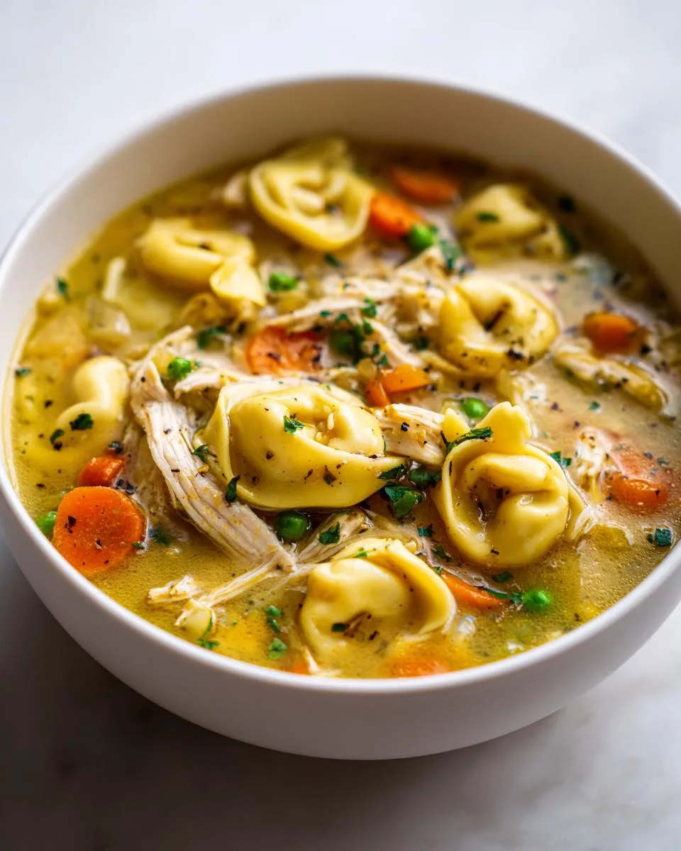 One-Pot Chicken Tortellini soup - detail 3