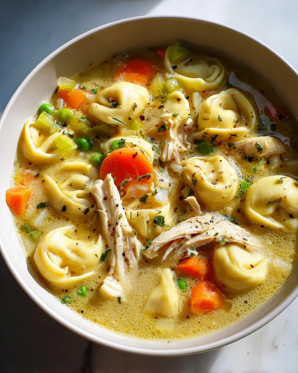 One-Pot Chicken Tortellini soup - detail 4