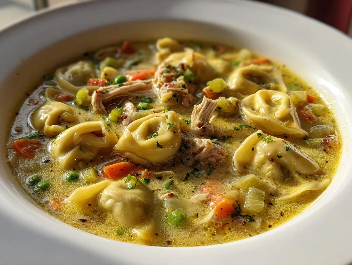 Creamy 1-Pot Chicken Tortellini Soup Recipe – Pure Comfort!