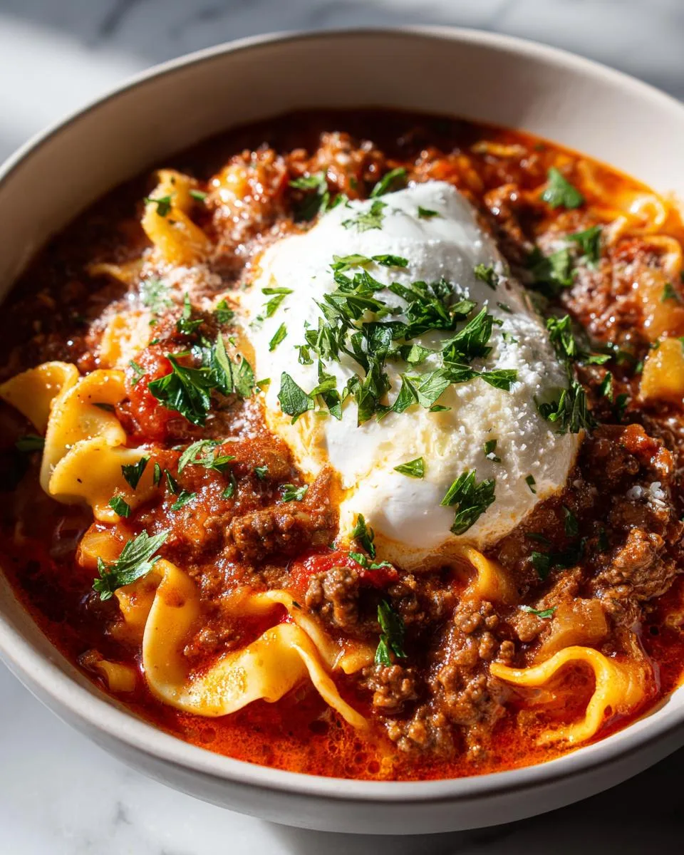 One-Pot Lasagna Soup - detail 2