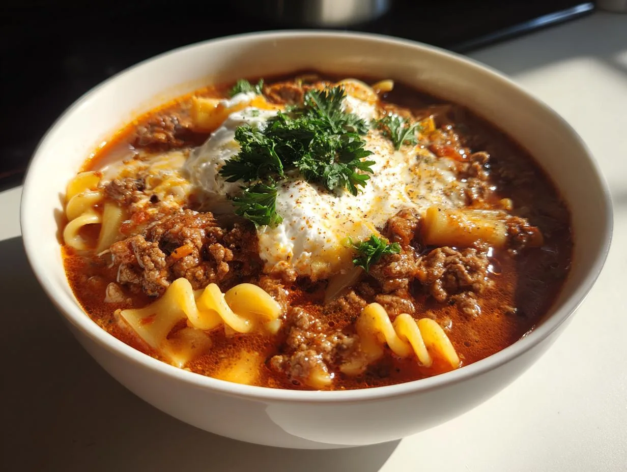 Ultimate One-Pot Lasagna Soup Recipe in 40 Minutes