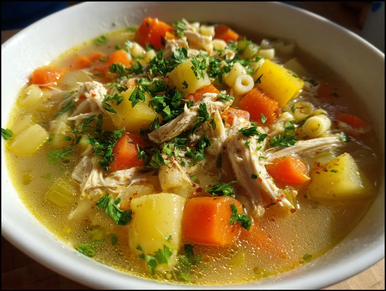 4-Ingredient Sicilian Chicken Soup That Melts Your Heart