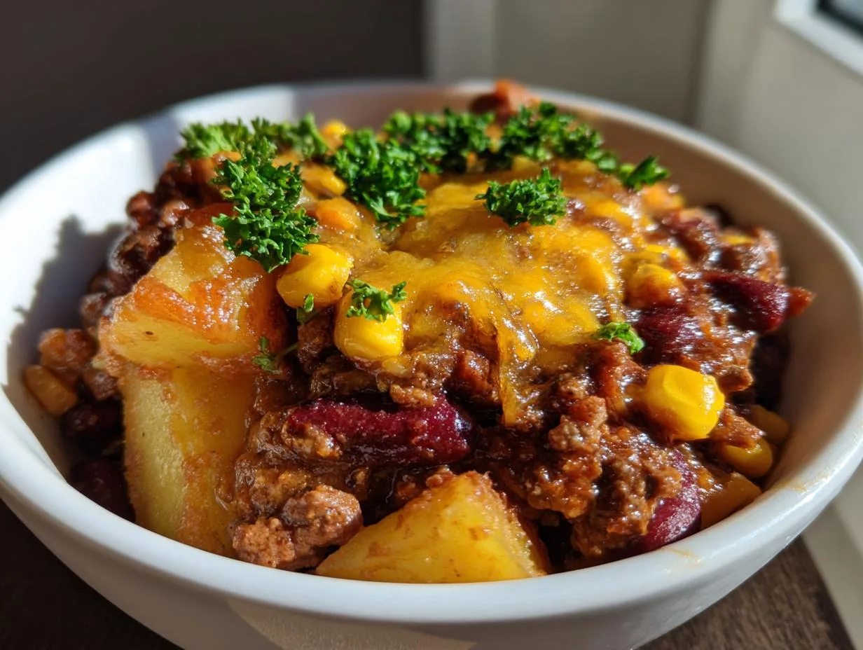 Hearty Slow Cooker Cowboy Casserole in 6 Simple Steps