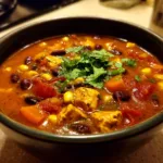 Slow Cooker Fiesta Chicken Soup