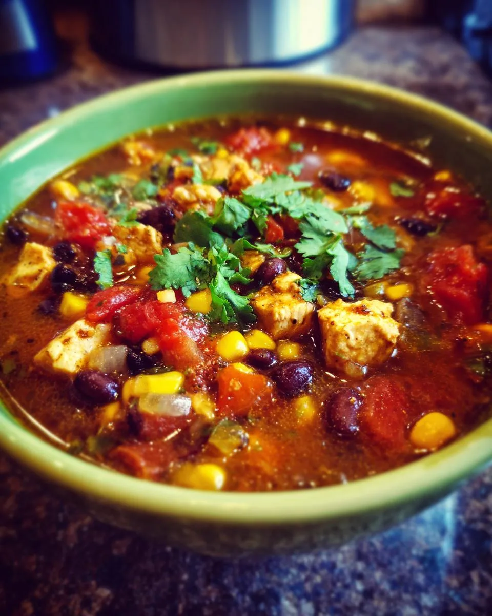 Slow Cooker Fiesta Chicken Soup - detail 4