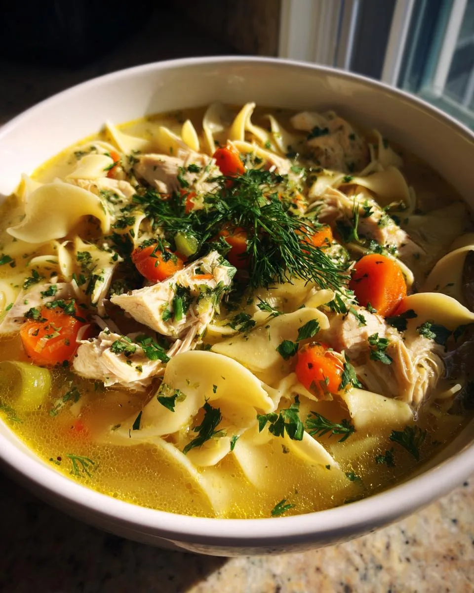 Stovetop Chicken Noodle Soup - detail 2