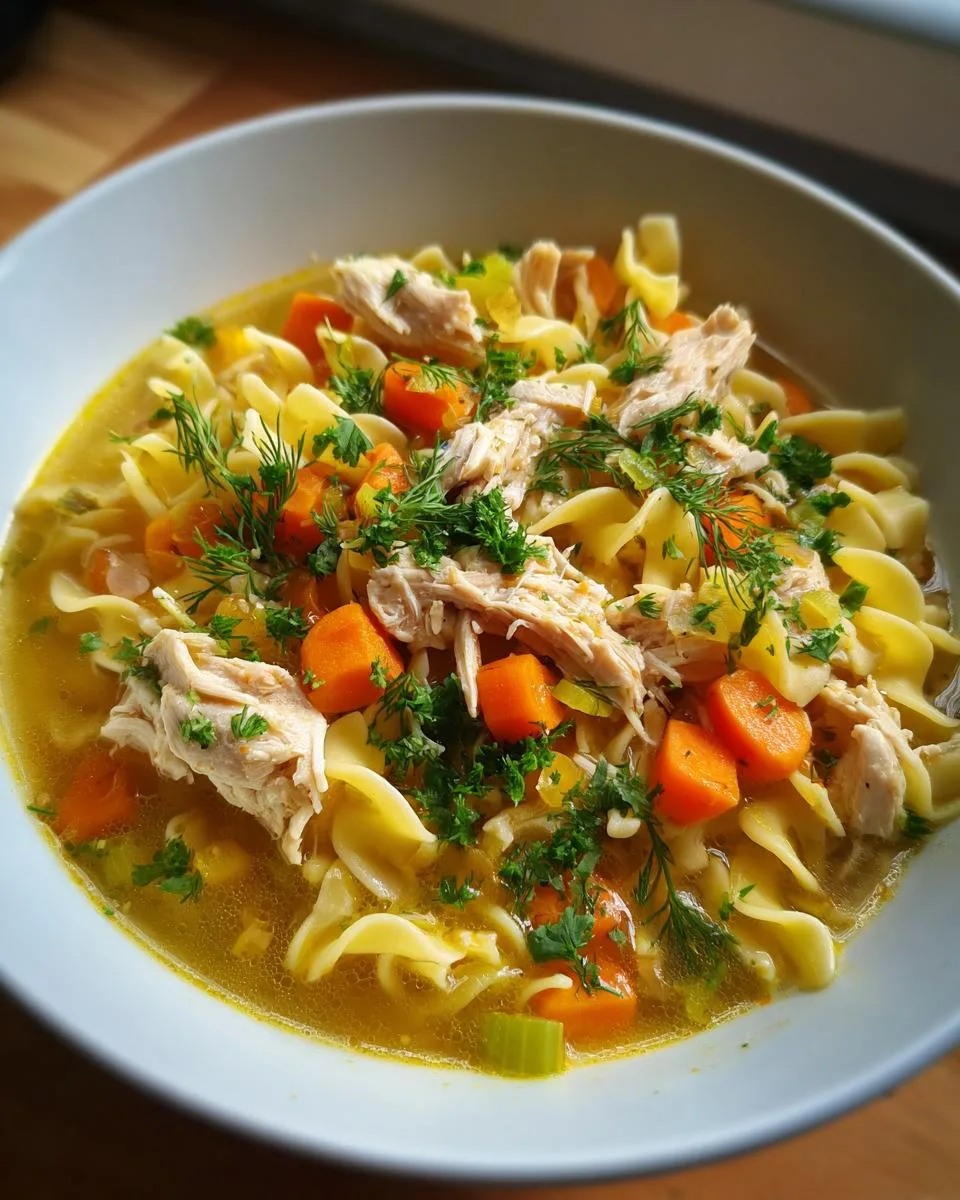 Stovetop Chicken Noodle Soup - detail 3