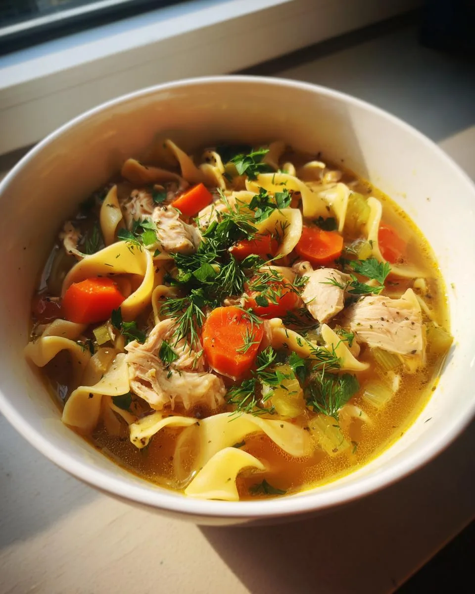 Stovetop Chicken Noodle Soup - detail 5