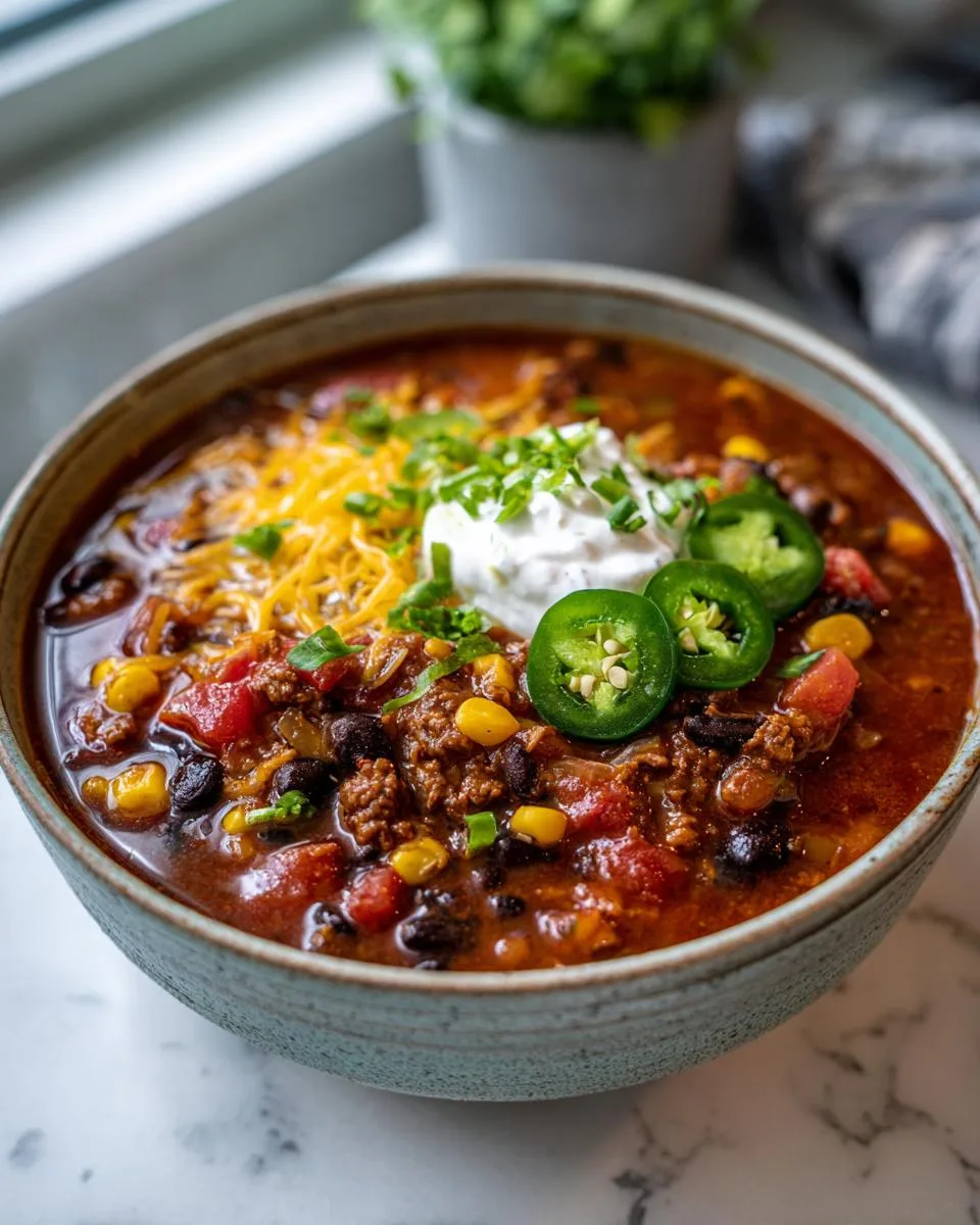 Taco Soup withou ground beef - detail 1