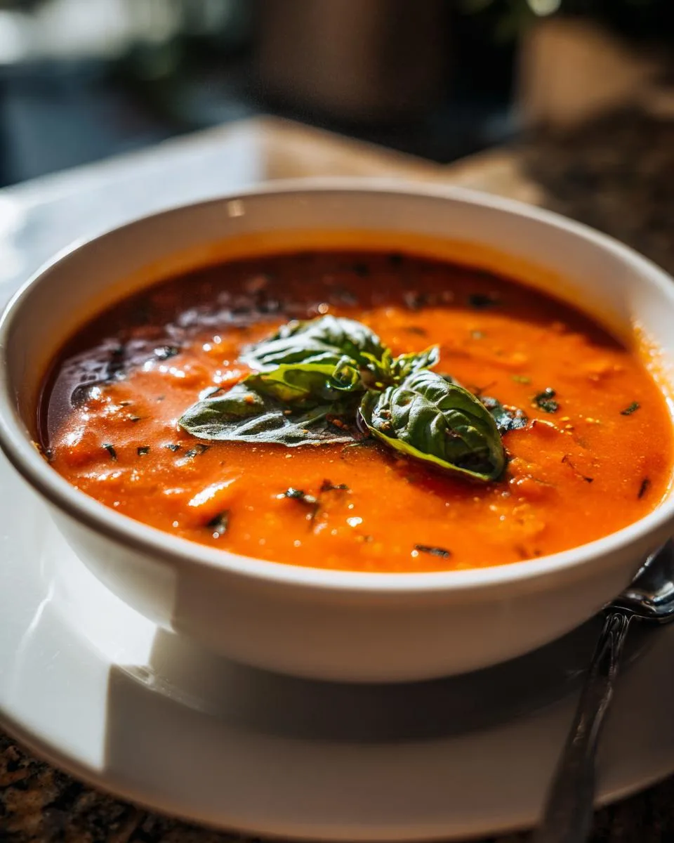 Tomato Soup With Fresh Tomatoes - detail 4