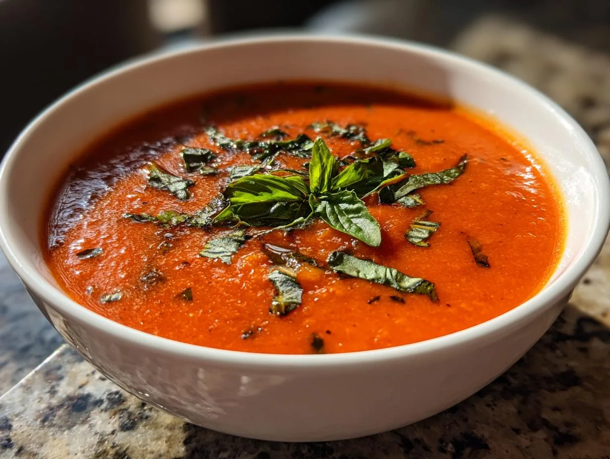 Creamy Tomato Soup With Fresh Tomatoes – A 3-Pound Flavor Bomb