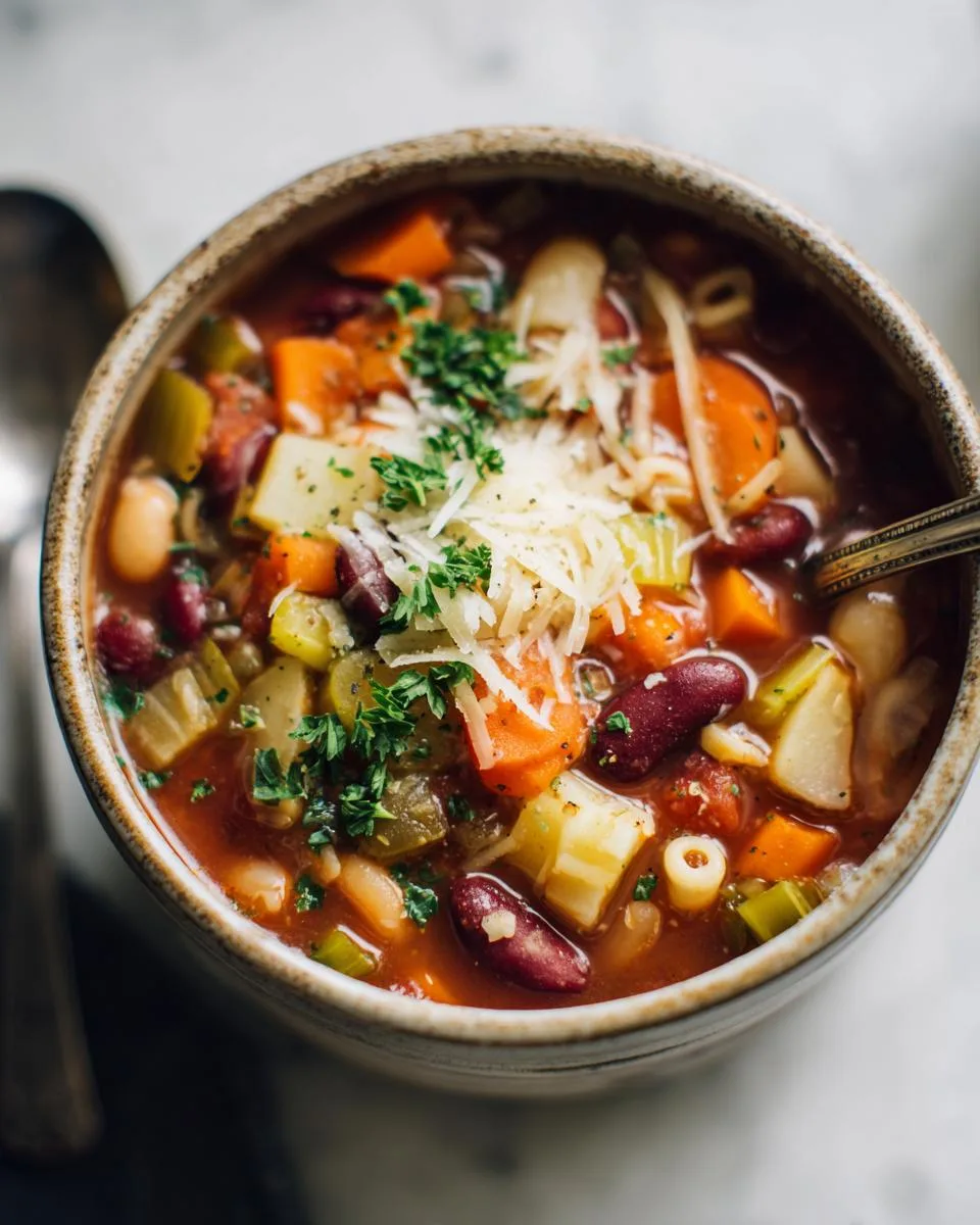 Traditional Italian Minestrone Soup - detail 3