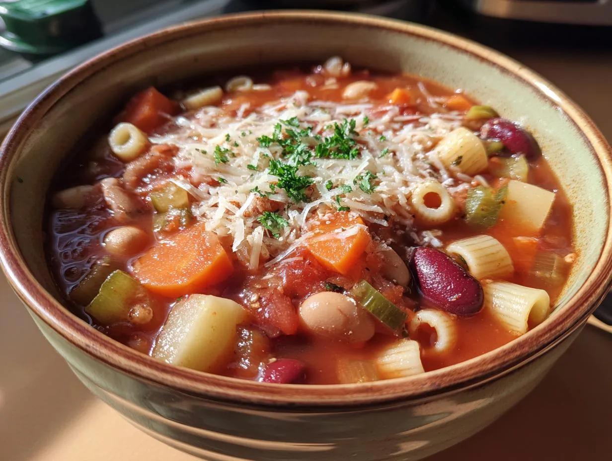 Hearty 45-Minute Traditional Italian Minestrone Soup Recipe