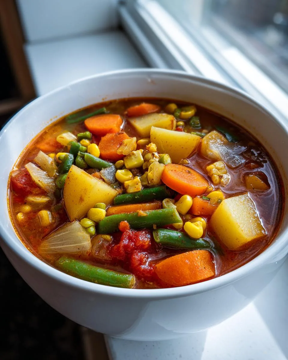 Vegan Vegetable Soup - detail 2